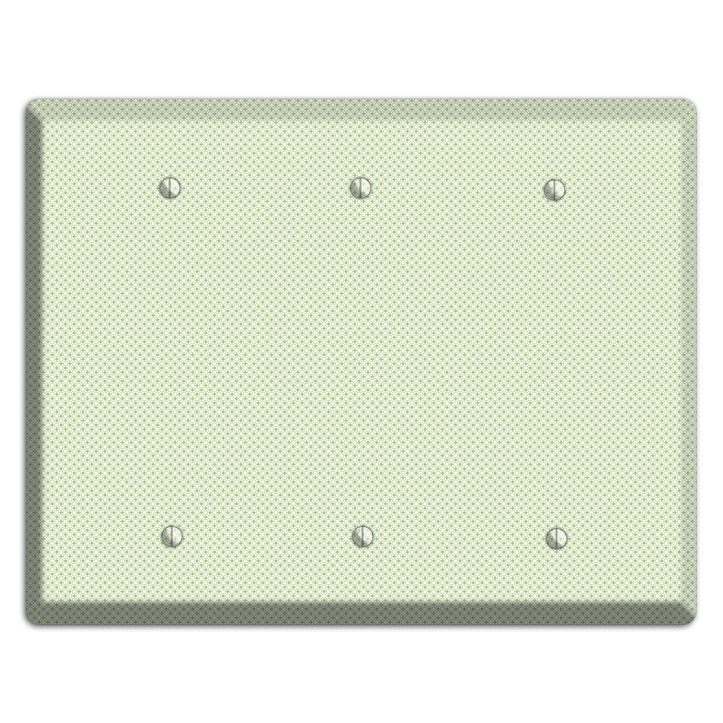 Light Green Tiny Geometric 3 Blank Wallplate