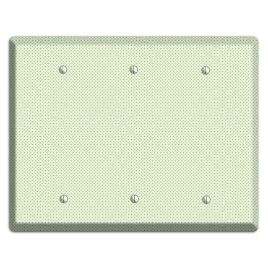 Light Green Tiny Geometric 3 Blank Wallplate