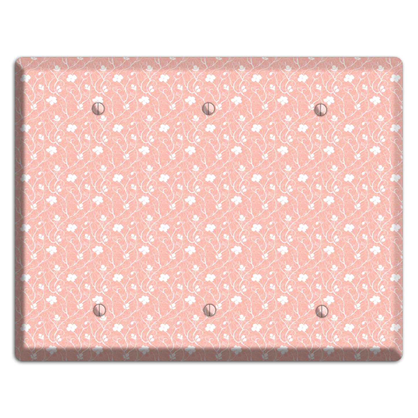 Salmon Sprig 3 Blank Wallplate