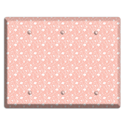 Salmon Sprig 3 Blank Wallplate