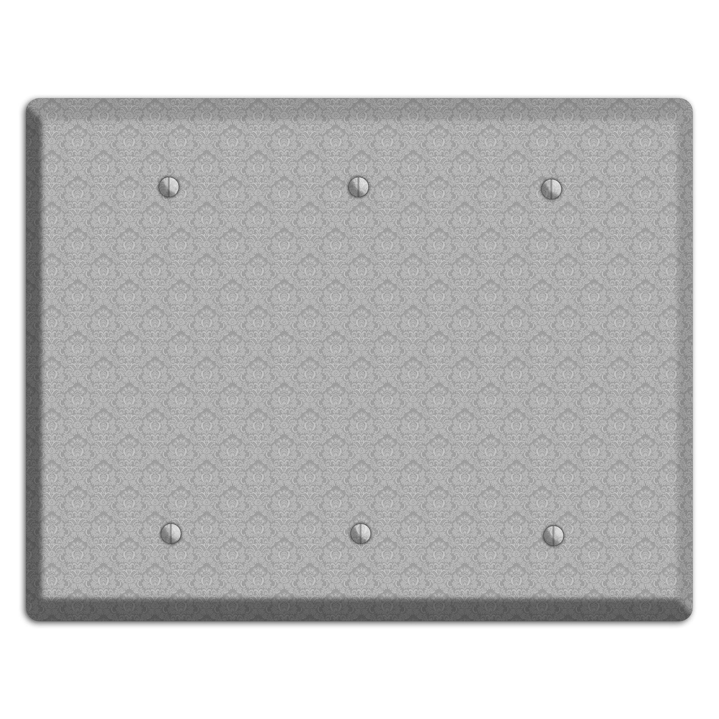 Light Grey Cartouche 3 Blank Wallplate