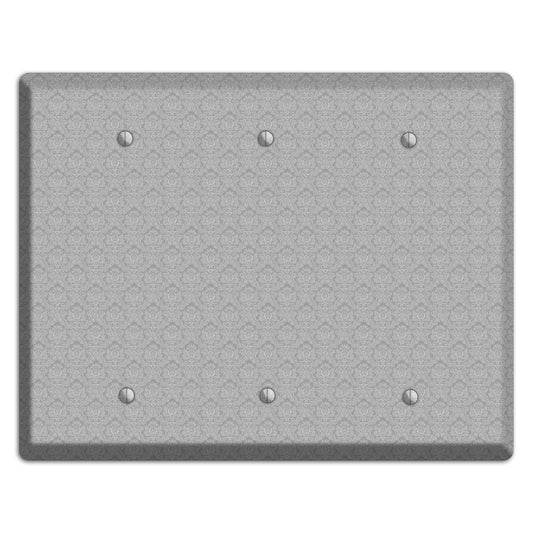 Light Grey Cartouche 3 Blank Wallplate