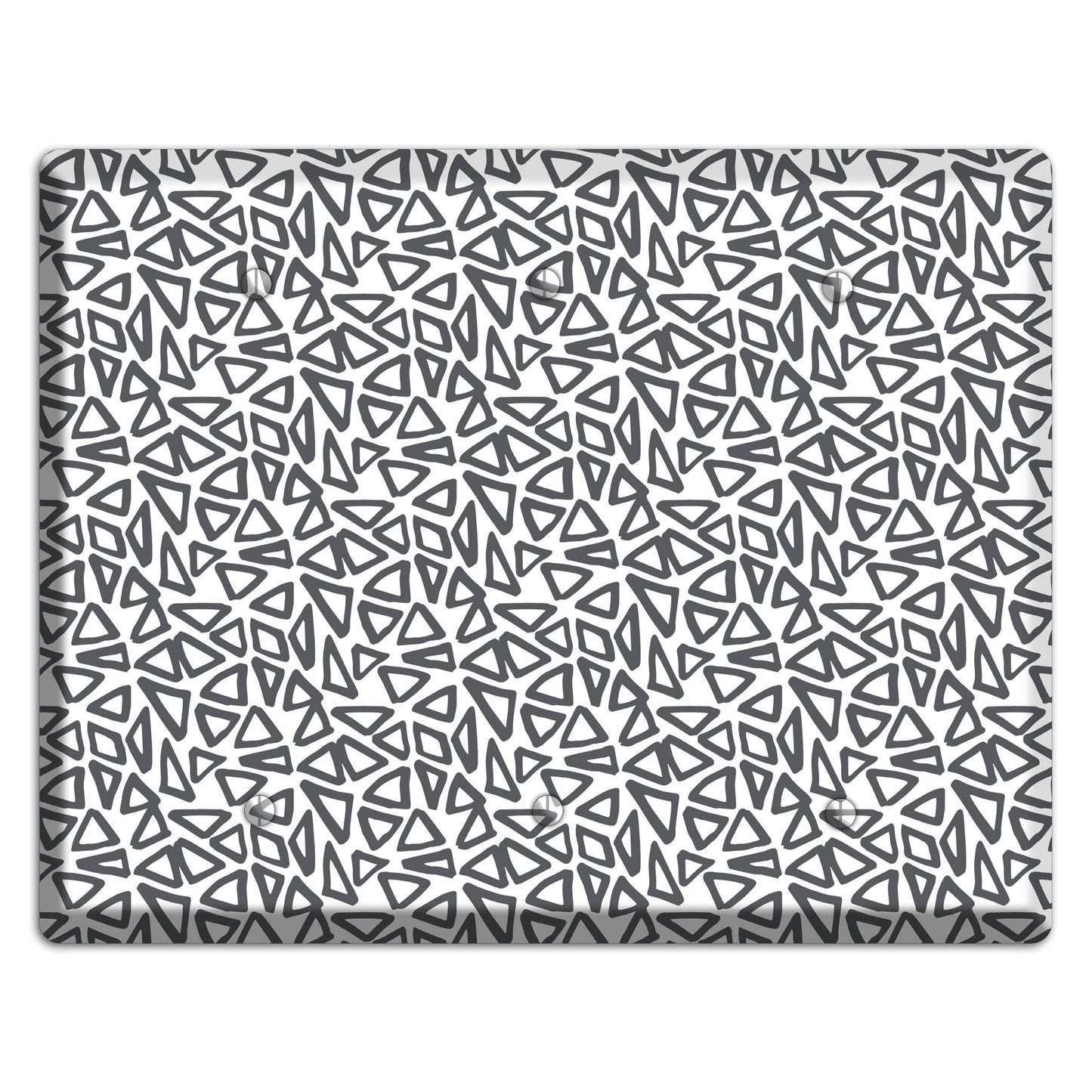 Abstract 3 3 Blank Wallplate