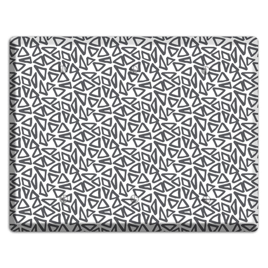 Abstract 3 3 Blank Wallplate