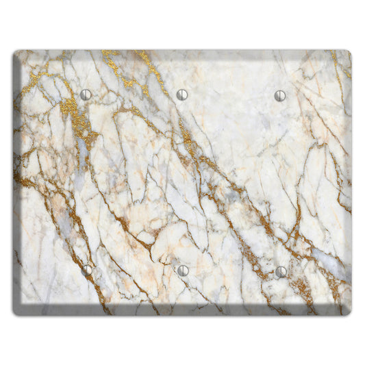 Marigold Marble 3 Blank Wallplate