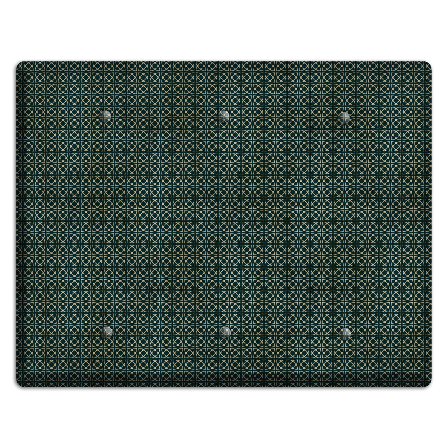 Dark Green Grunge Tiny Tiled Tapestry 5 3 Blank Wallplate