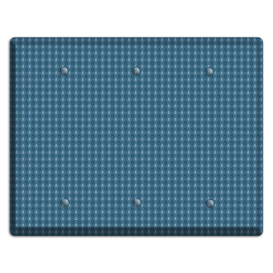 Blue Drops 3 Blank Wallplate