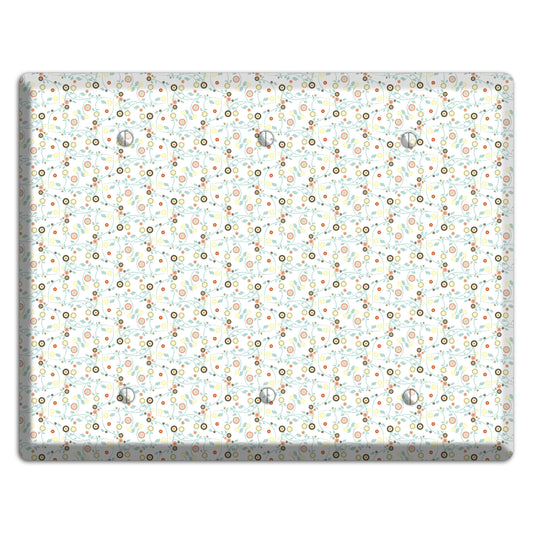 Small Cute Flowers 3 Blank Wallplate