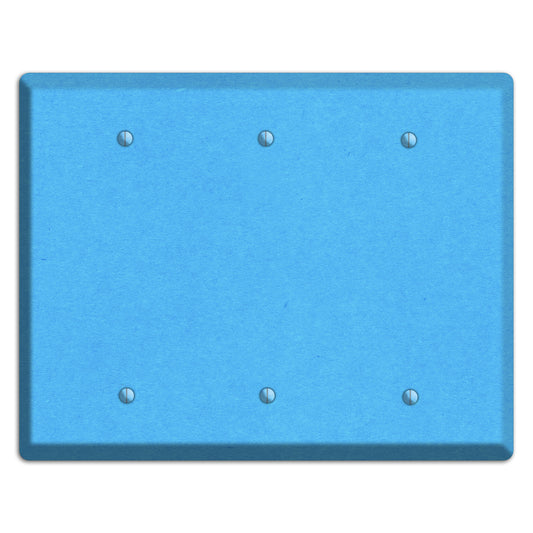 Maya Blue Kraft 3 Blank Wallplate