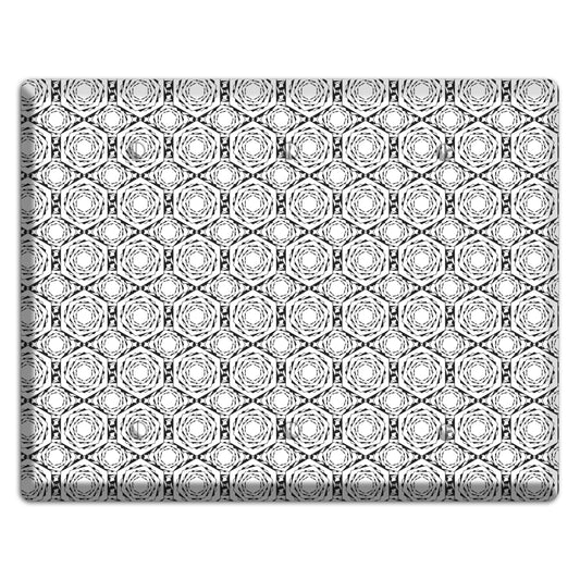 Overlay Hexagon Rotation Repeat 3 Blank Wallplate