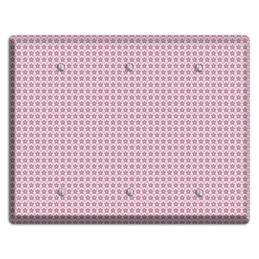 Pink Tiny Floral 3 Blank Wallplate