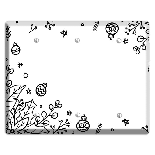 Cartoon Christmas 1 3 Blank Wallplate