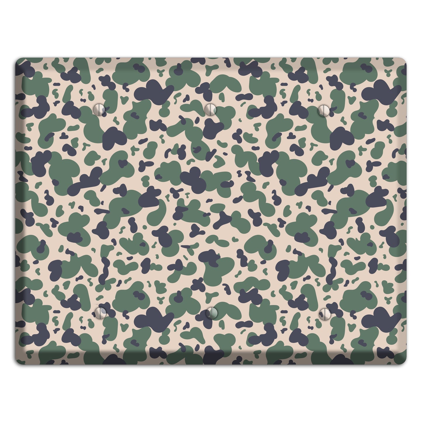 Afghanistan Blotch 2 Camo 3 Blank Wallplate