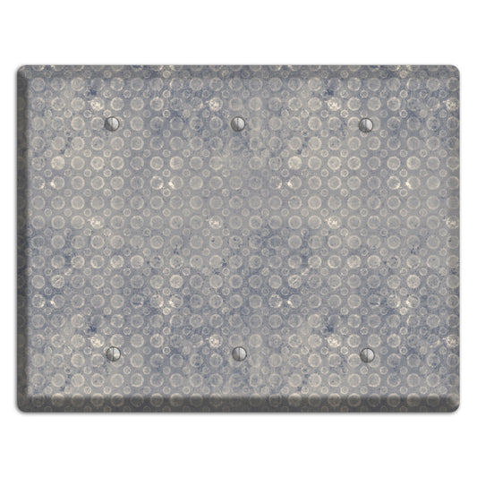 Grey Circles 3 Blank Wallplate