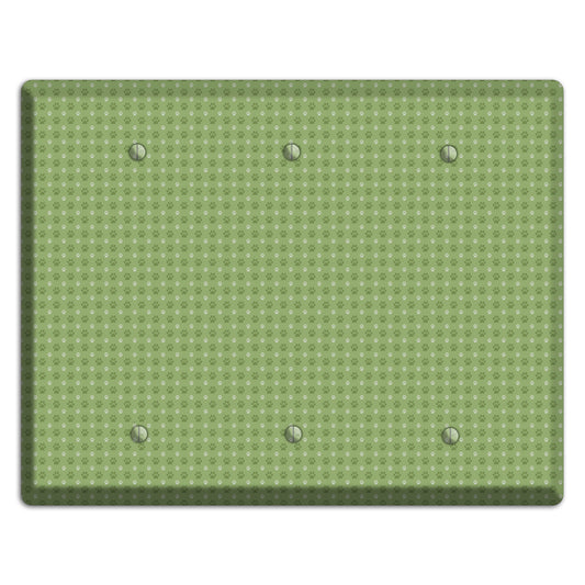 Green Paw Prints 3 Blank Wallplate