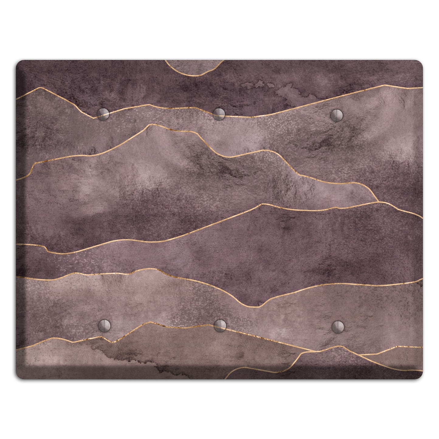 Plum Mountain Range 3 Blank Wallplate