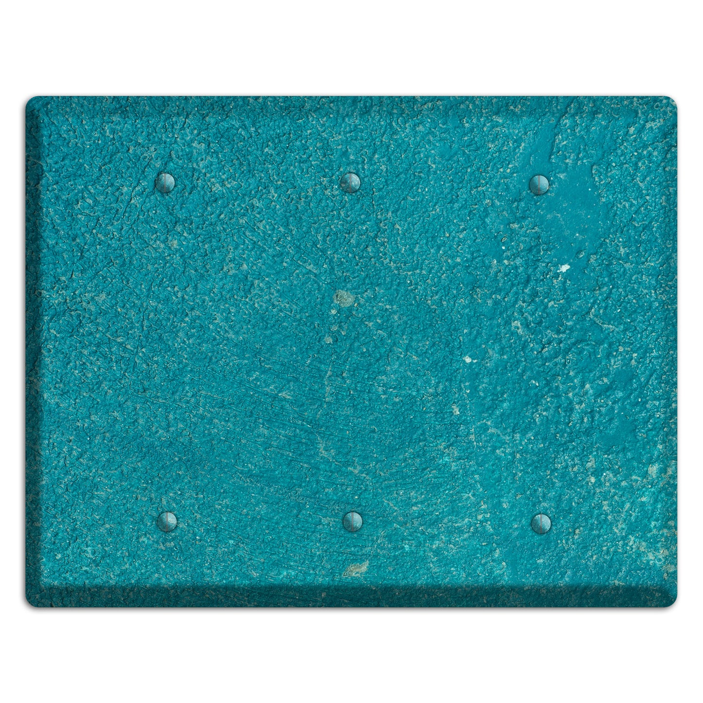 Teal concrete 3 Blank Wallplate