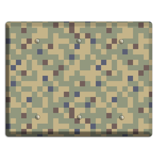 Dual Tex Camo 3 Blank Wallplate