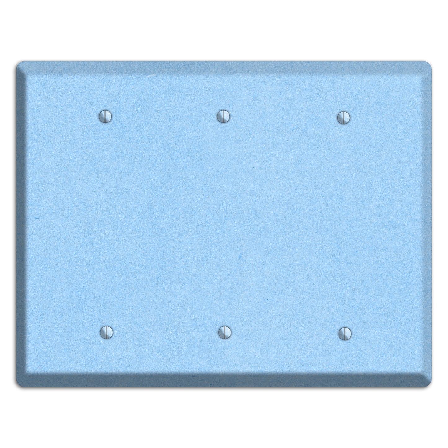 Light Sky Blue Kraft 3 Blank Wallplate