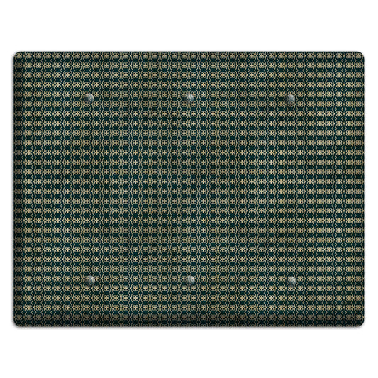 Dark Green Grunge Tiny Tiled Tapestry 2 3 Blank Wallplate