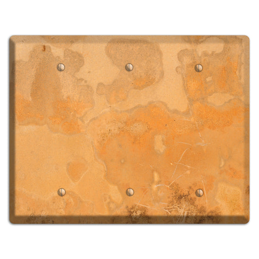 Tan Concrete 3 Blank Wallplate