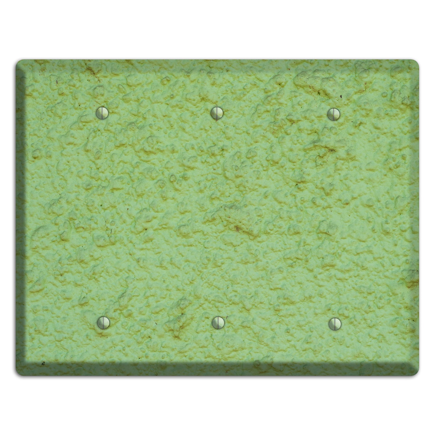 Green Concrete 3 Blank Wallplate