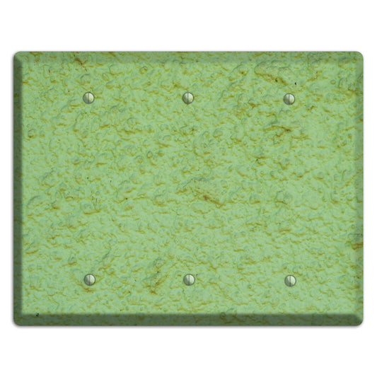 Green Concrete 3 Blank Wallplate