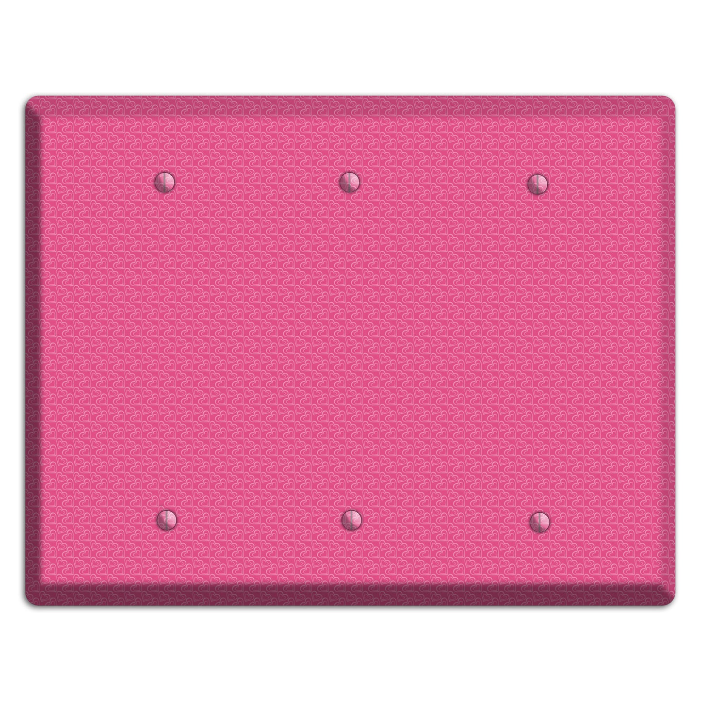 Tiny Pink Hearts 3 Blank Wallplate