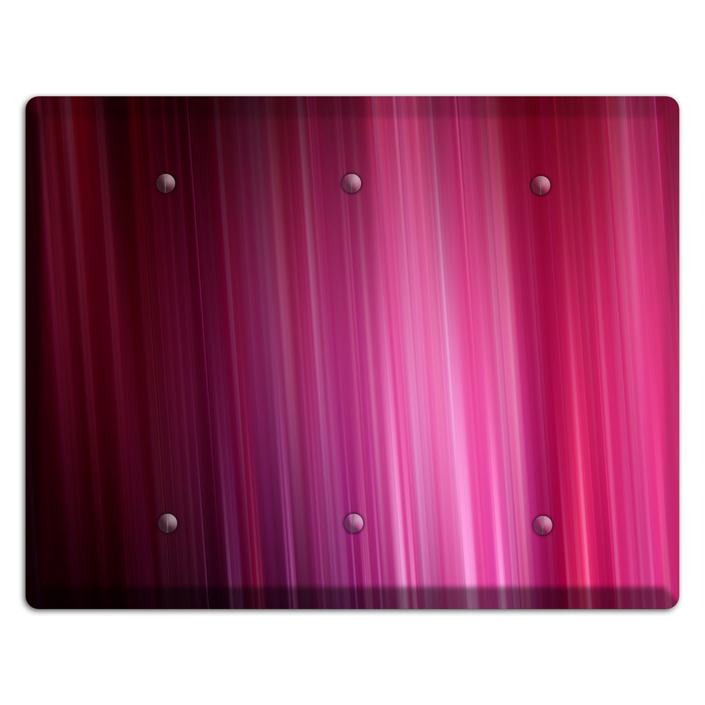 Fuschia Ray of Light 3 Blank Wallplate