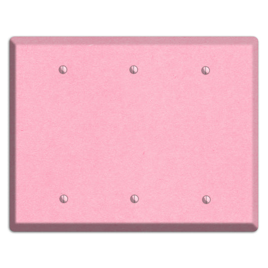 Lavender Pink Kraft 3 Blank Wallplate