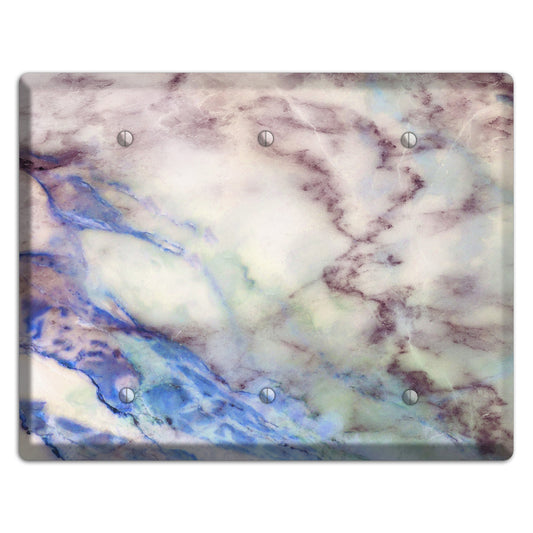 Havelock Blue Marble 3 Blank Wallplate