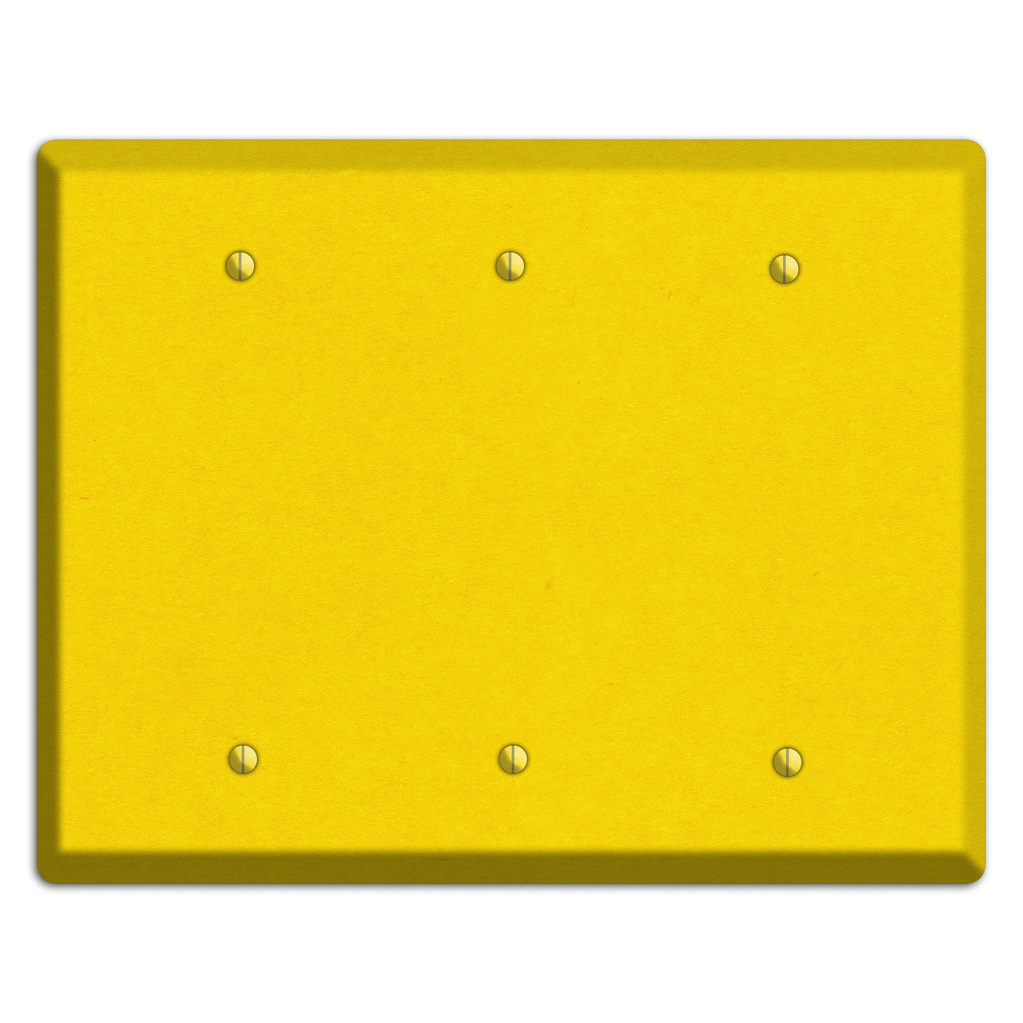 Tangerine Yellow Kraft 3 Blank Wallplate