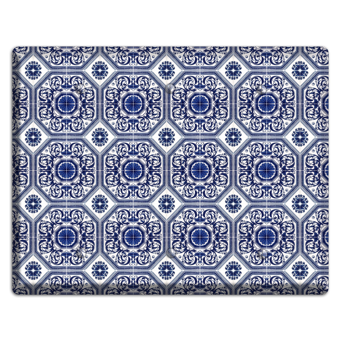 Tavira Tiles 1 3 Blank Wallplate