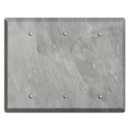 Chalk Grey 3 Blank Wallplate