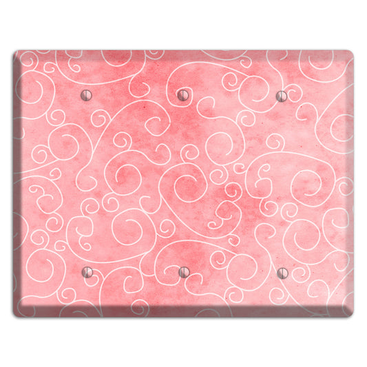 Azalea Soft Coral 3 Blank Wallplate