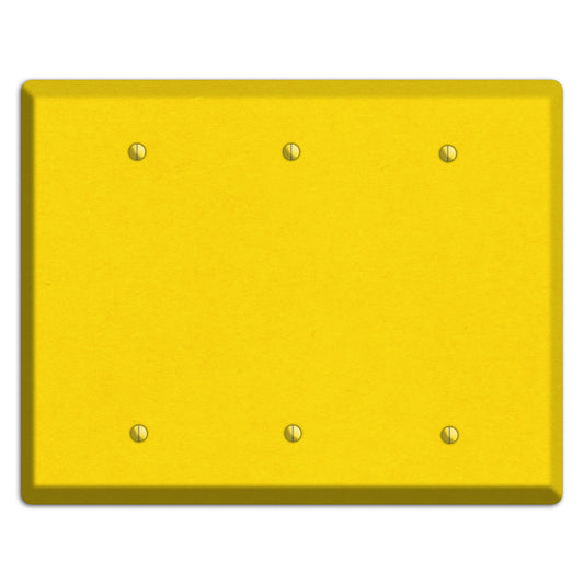 Moon Yellow Kraft 3 Blank Wallplate