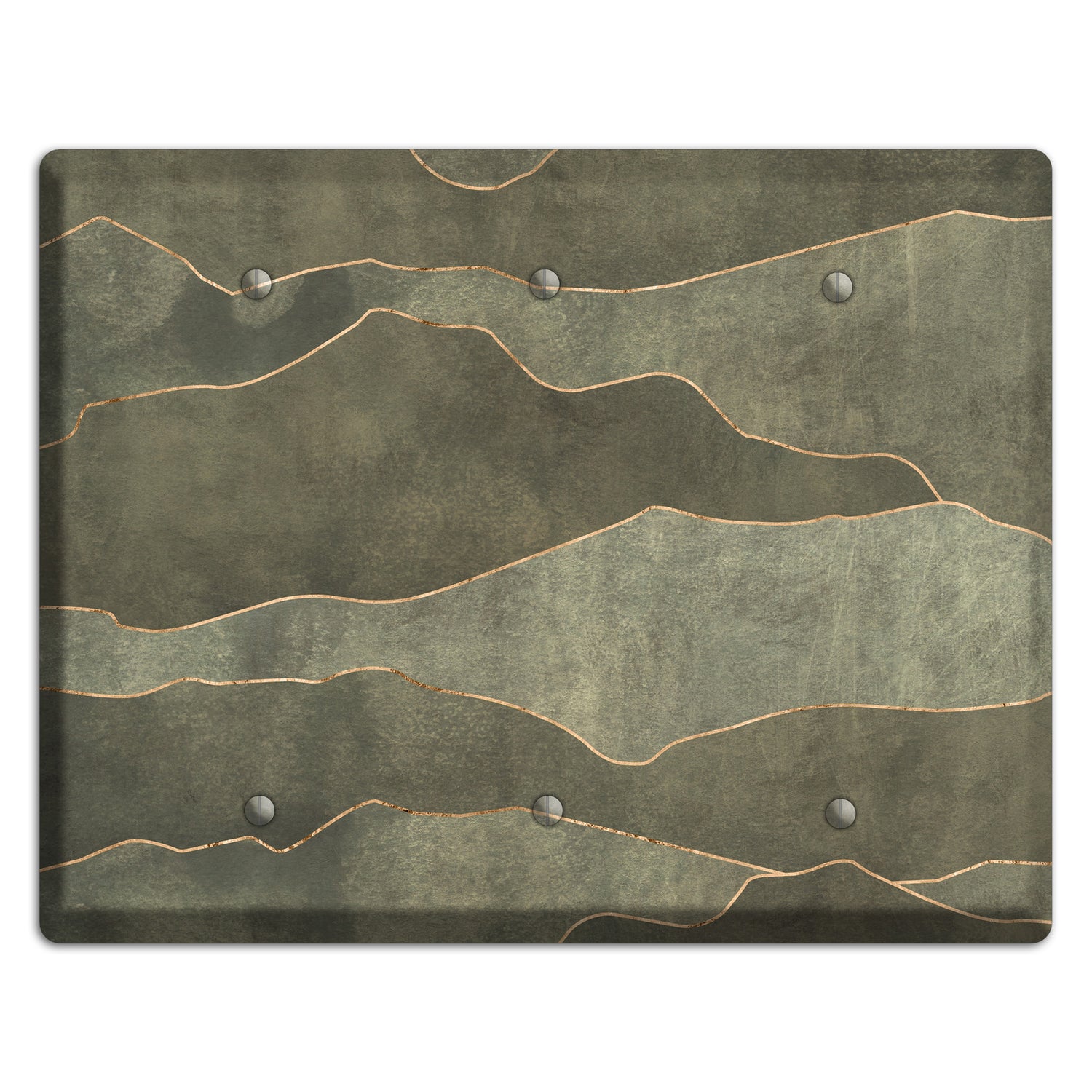 Jade Mountain Range 3 Blank Wallplate