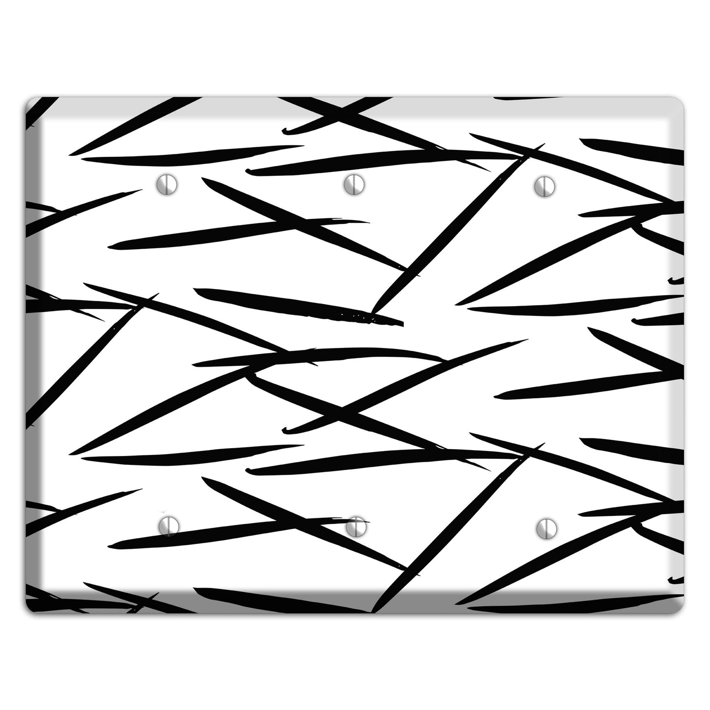 Ink Brushstrokes 3 3 Blank Wallplate