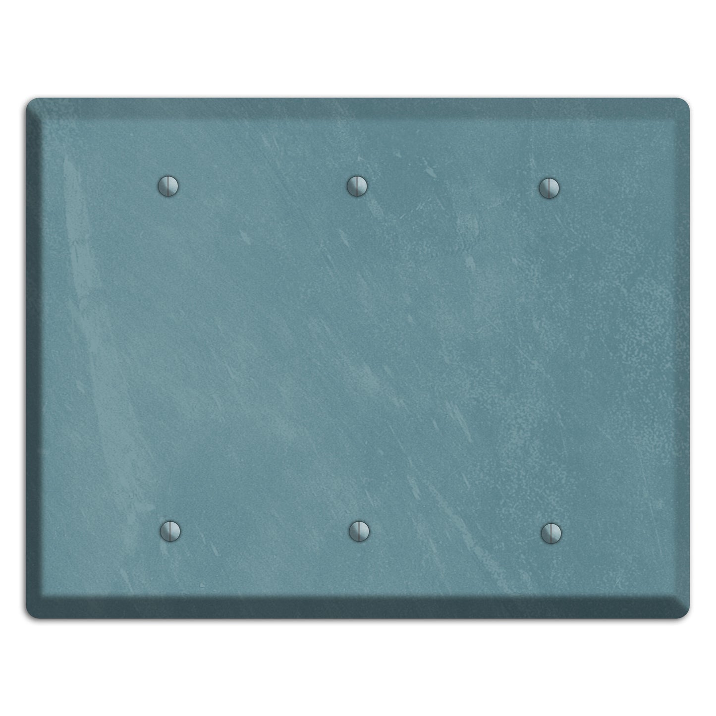 Chalk Teal 3 Blank Wallplate