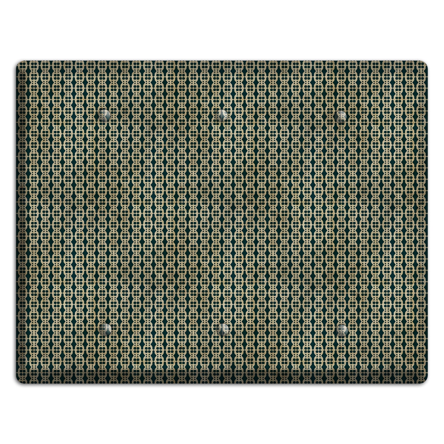 Dark Green Grunge Tiny Tiled Tapestry 3 3 Blank Wallplate