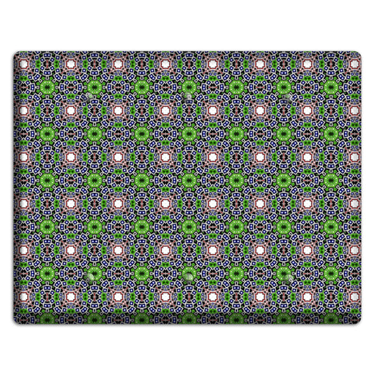 Green Foulard 4 3 Blank Wallplate