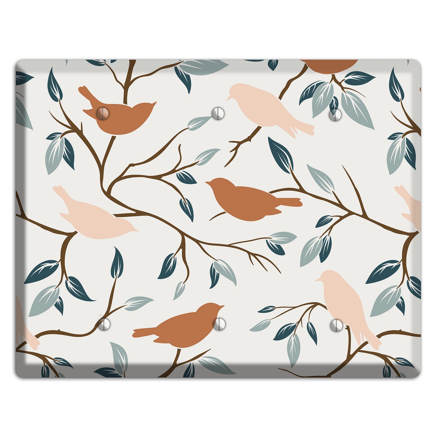 Bird Branch 1 3 Blank Wallplate