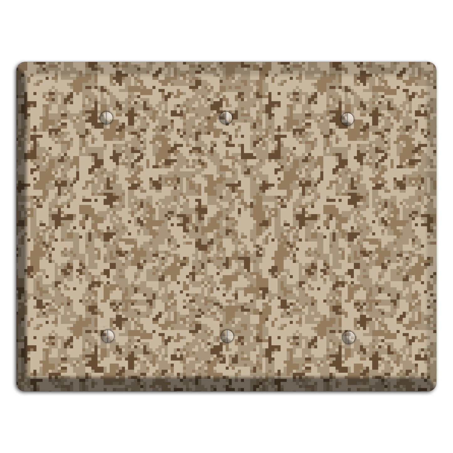 Desert Camo 3 Blank Wallplate