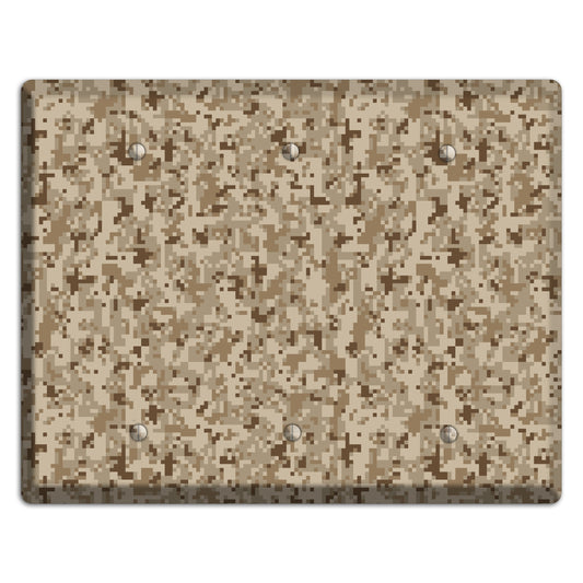 Desert Camo 3 Blank Wallplate