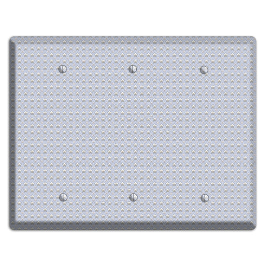 Grey Stars 3 Blank Wallplate