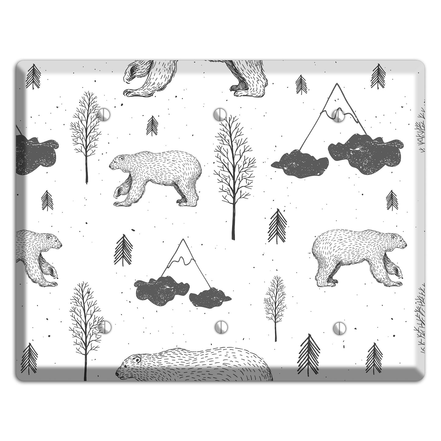 Wildlife Bear 3 Blank Wallplate