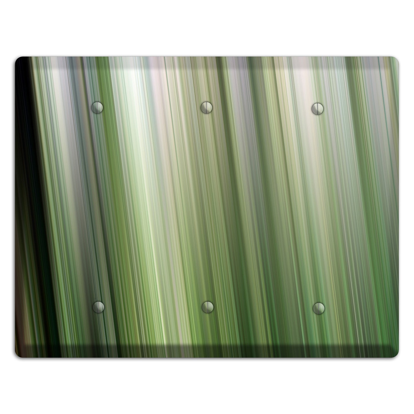 Green Ray of Light 2 3 Blank Wallplate