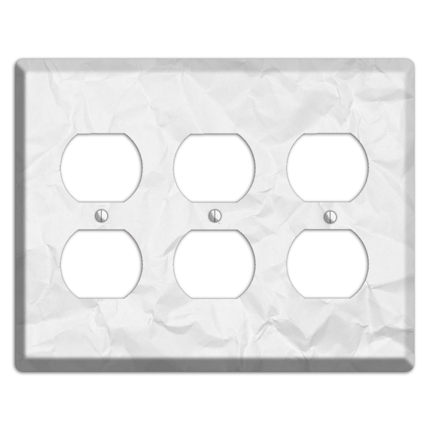 Gallery Crinkled Paper 3 Duplex Wallplate