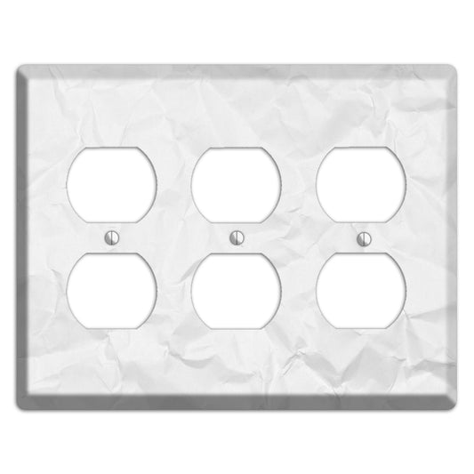 Gallery Crinkled Paper 3 Duplex Wallplate