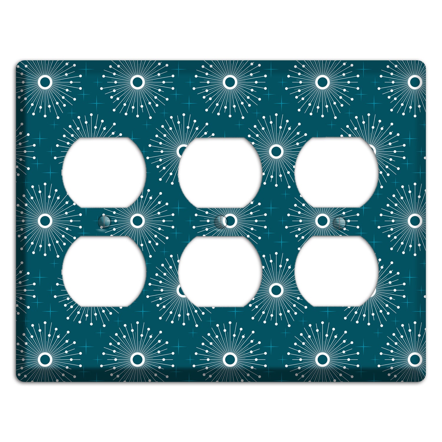 Star Burst 3 Duplex Wallplate